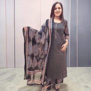 Black Ajrak Heritage Suit